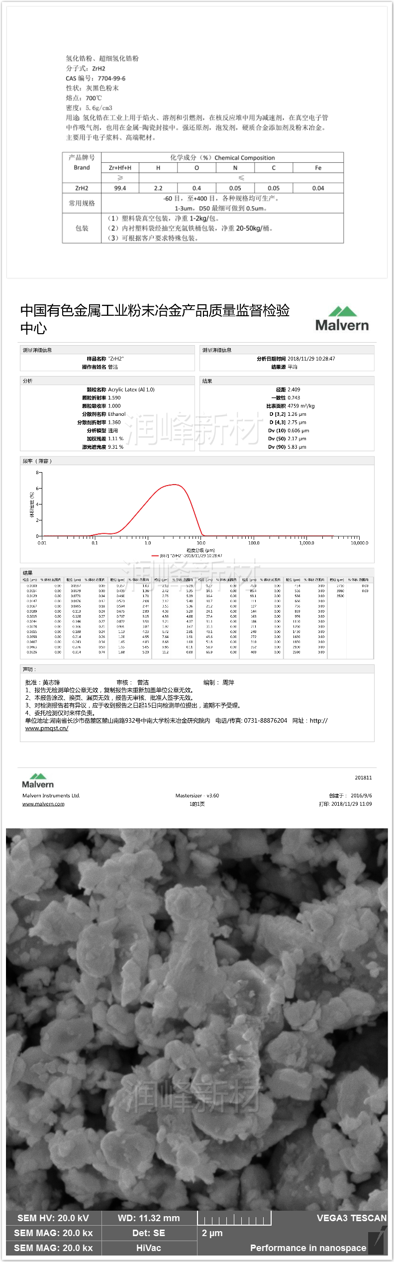 株洲潤峰新材料有限公司,株洲稀有金屬生產公司,金屬粉末,鈦粉,鋯粉